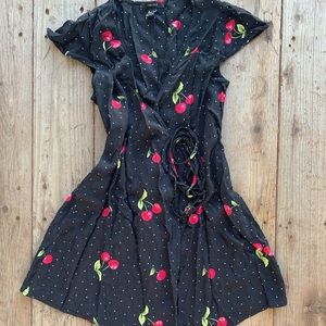 Forever 21 cherry darling wrap dress